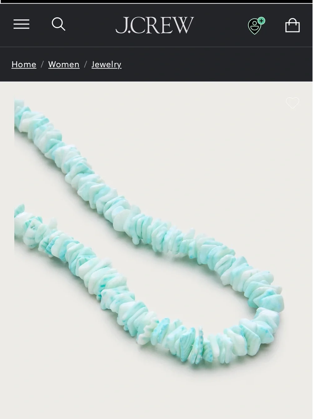 J. Crew pukka bead necklace